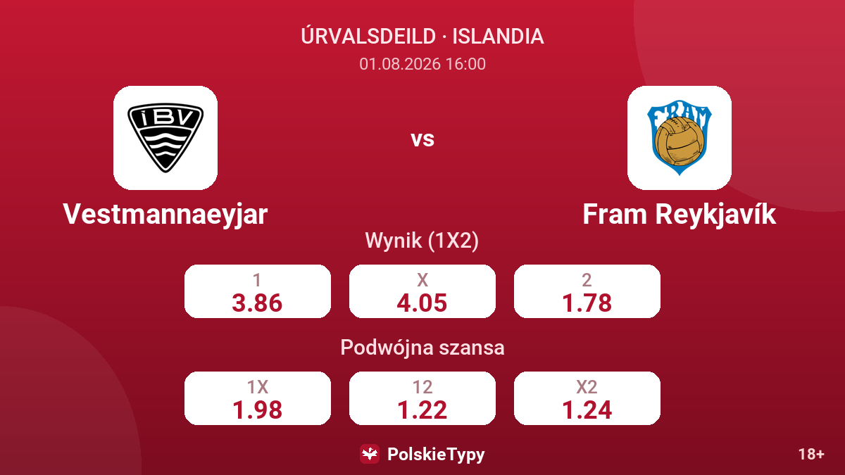 Vestmannaeyjar - Fram Reykjavík — kursy