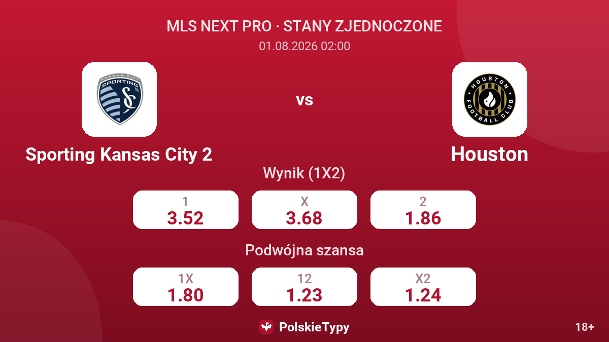Sporting Kansas City 2 - Houston — kursy