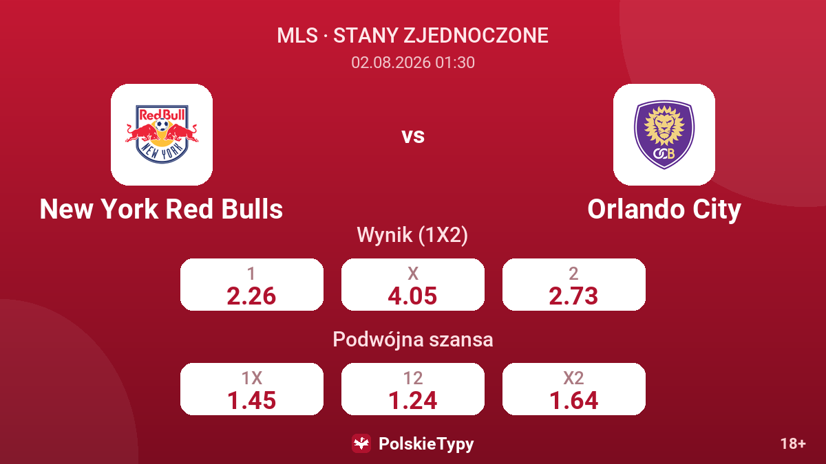 New York Red Bulls - Orlando City — kursy