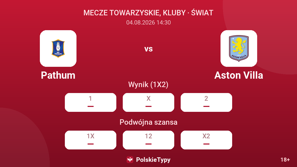 Pathum - Aston Villa — kursy