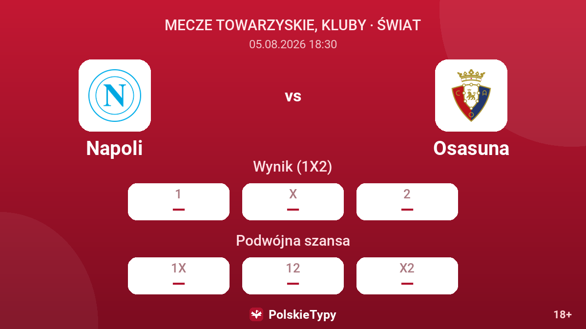 Napoli - Osasuna — kursy