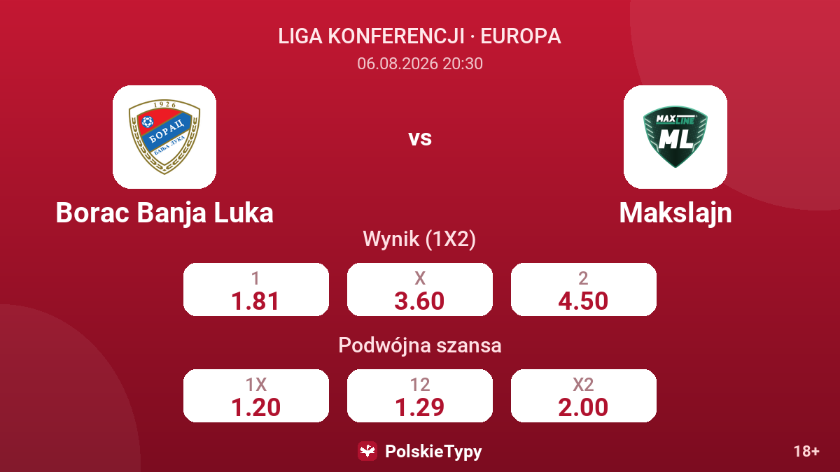 Borac Banja Luka - Makslajn — kursy