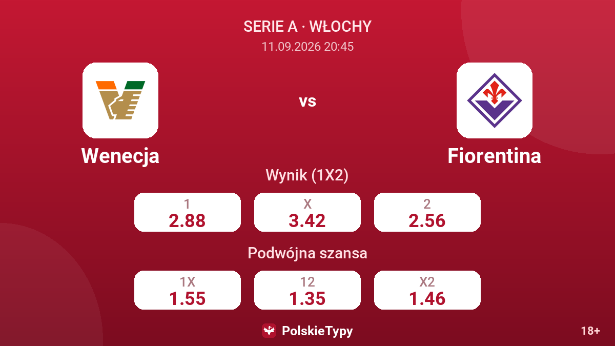 Wenecja - Fiorentina — kursy
