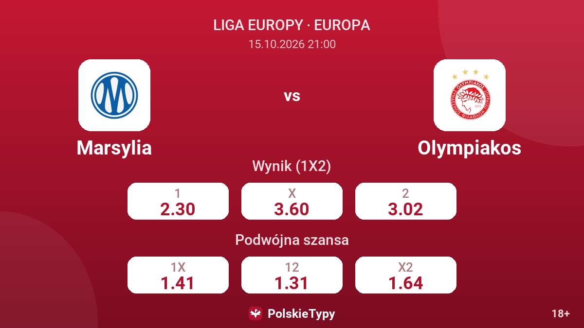 Marsylia - Olympiakos — kursy
