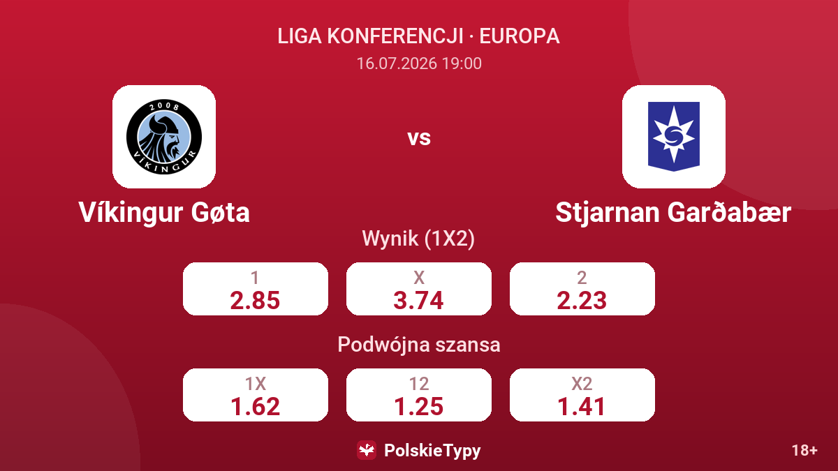 Víkingur Gøta - Stjarnan Garðabær — kursy