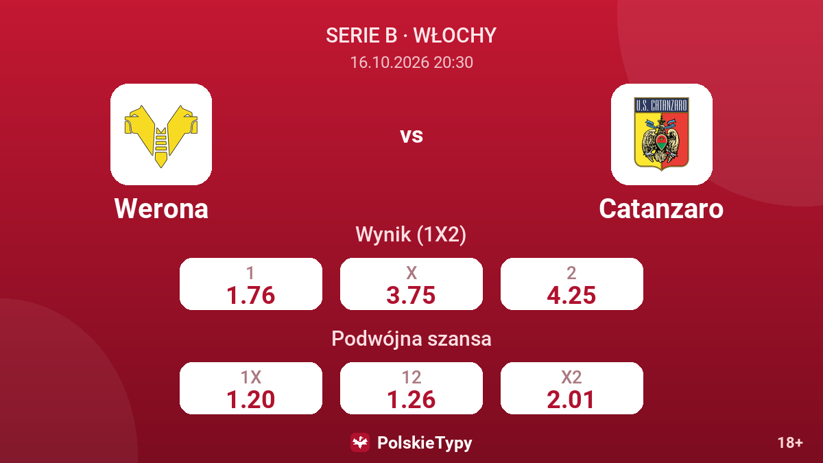 Werona - Catanzaro — kursy