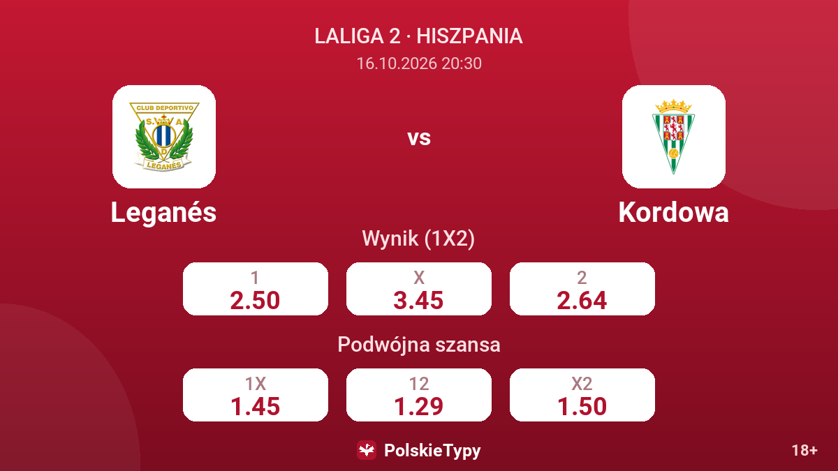 Leganés - Kordowa — kursy
