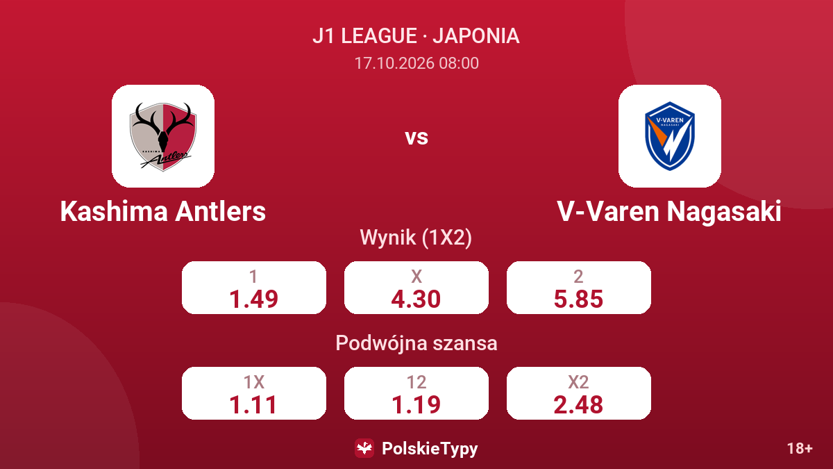 Kashima Antlers - V-Varen Nagasaki — kursy