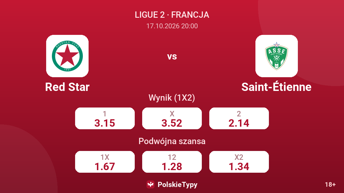 Red Star - Saint-Étienne — kursy