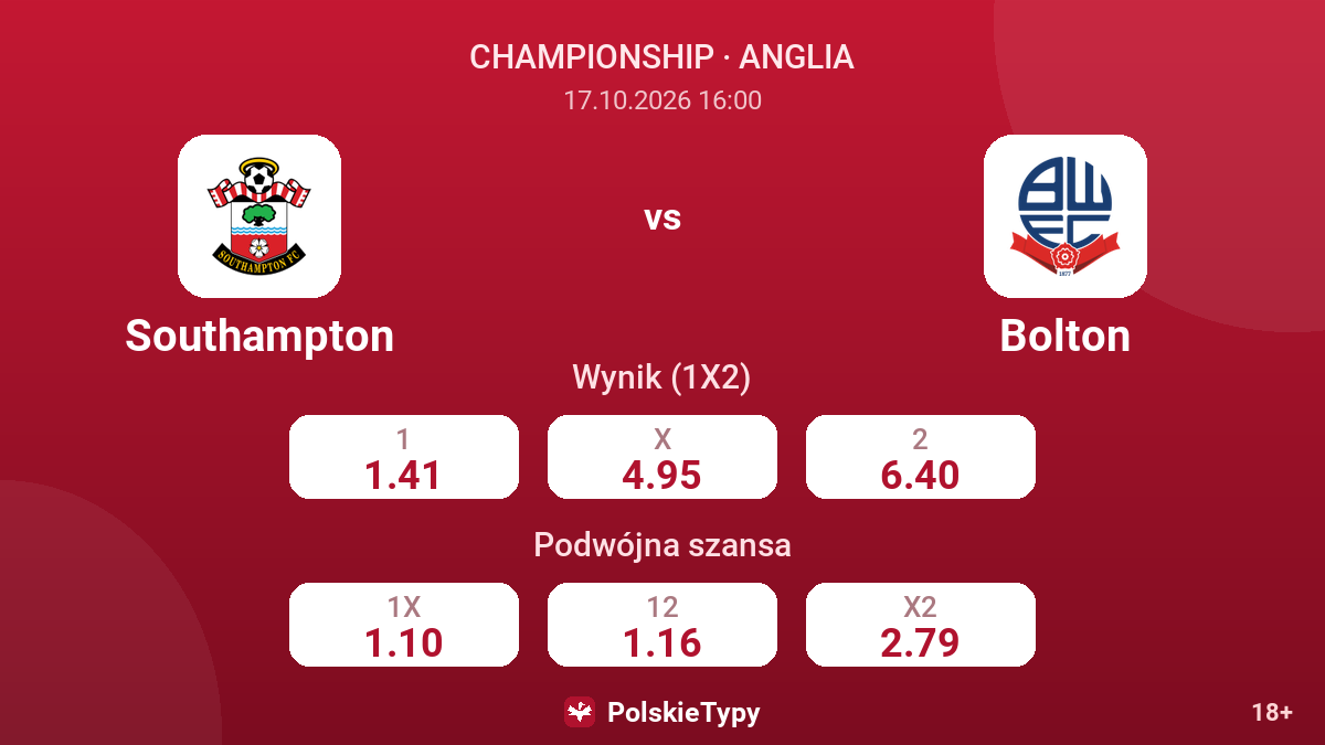 Southampton - Bolton — kursy