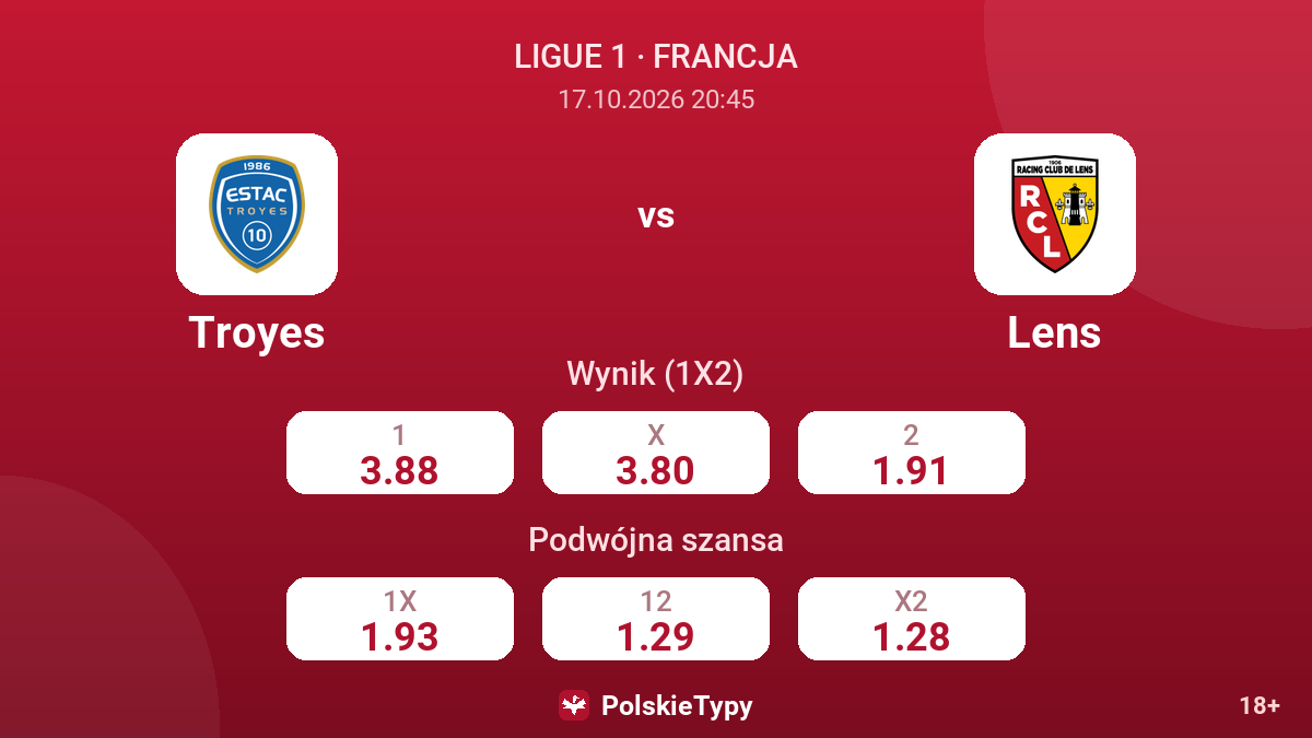 Troyes - Lens — kursy