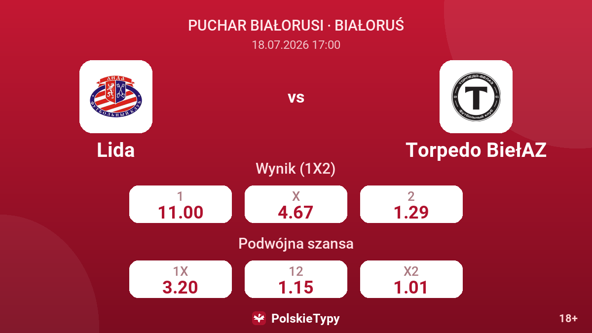 Lida - Torpedo BiełAZ — kursy