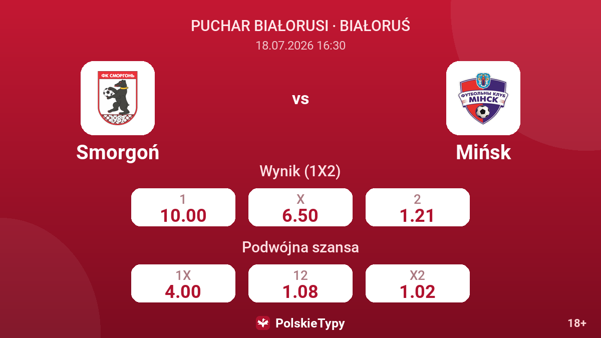 Smorgoń - Mińsk — kursy