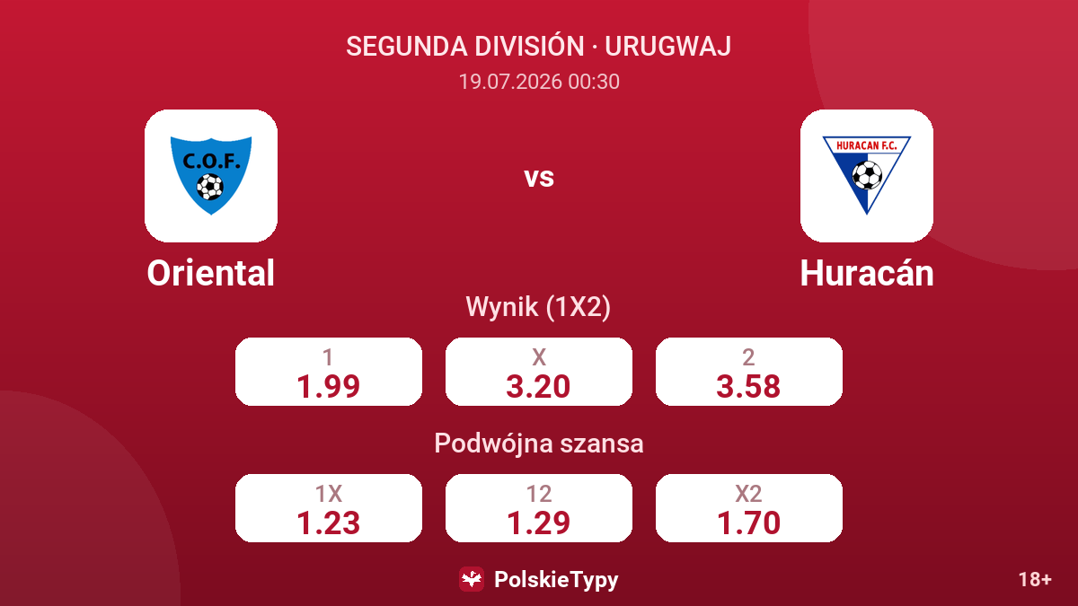 Oriental - Huracán — kursy
