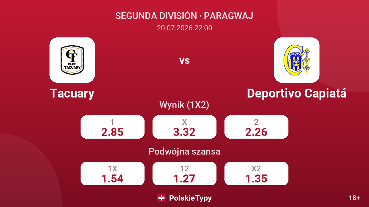 Tacuary - Deportivo Capiatá — kursy