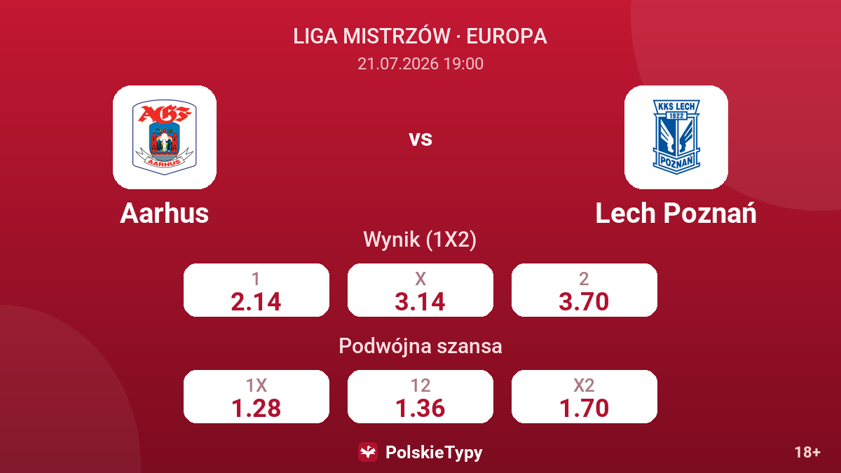 Aarhus - Lech Poznań — kursy