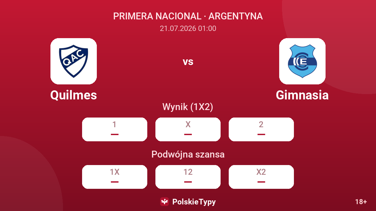 Quilmes - Gimnasia — kursy