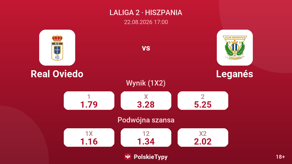 Real Oviedo - Leganés — kursy