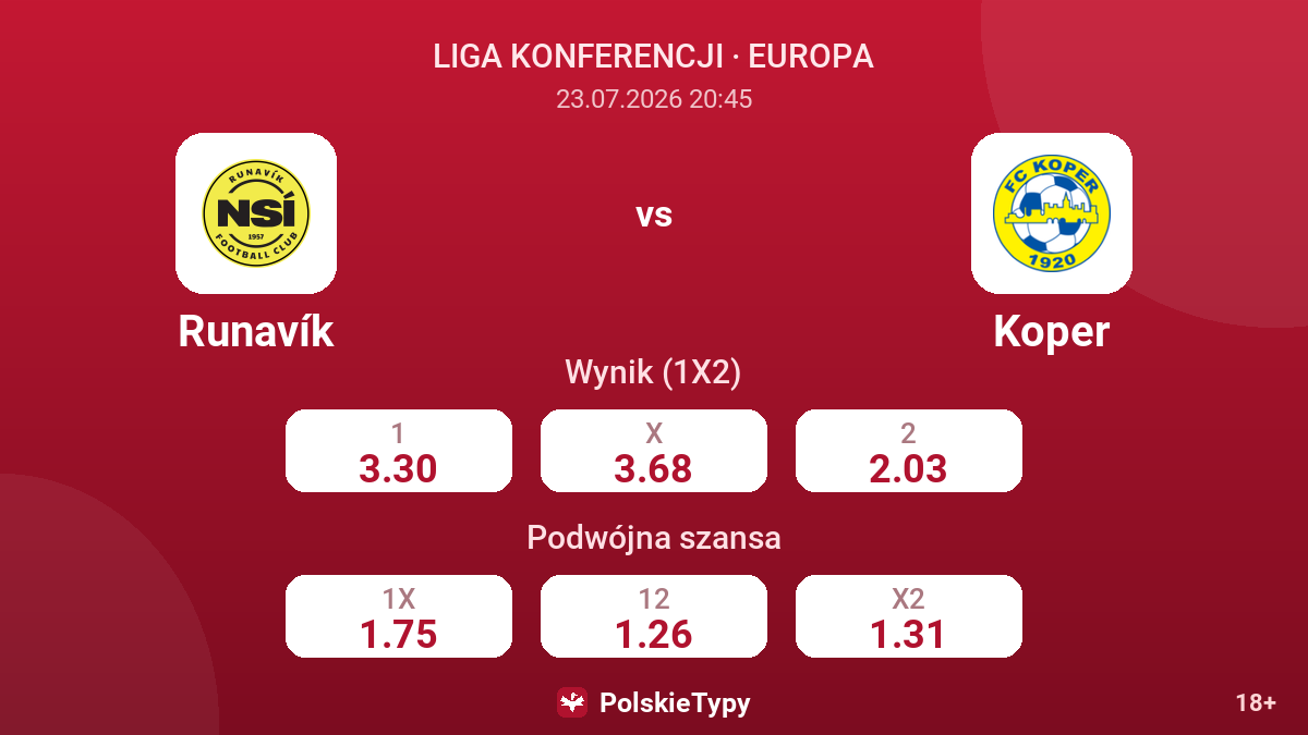 Runavík - Koper — kursy