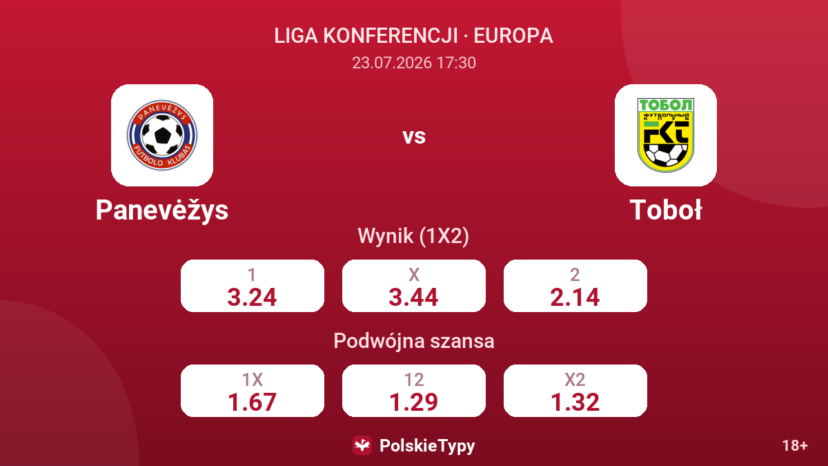 Panevėžys - Toboł — kursy