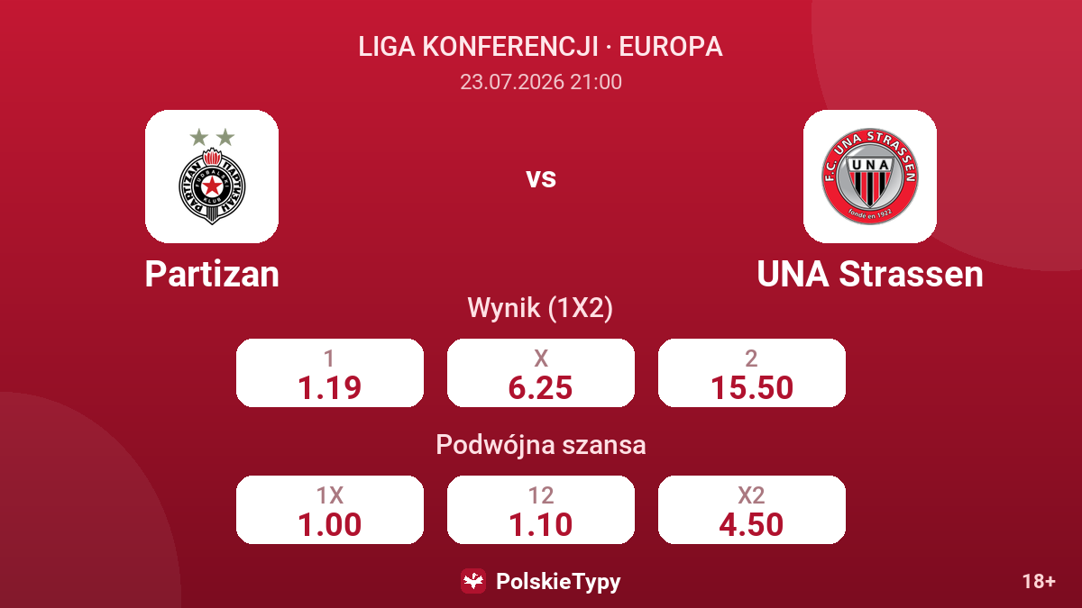 Partizan - UNA Strassen — kursy