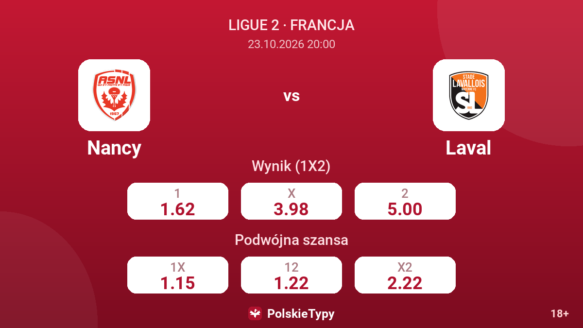 Nancy - Laval — kursy