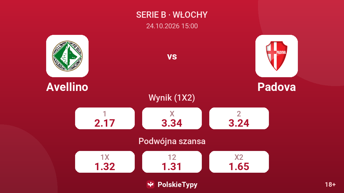 Avellino - Padova — kursy