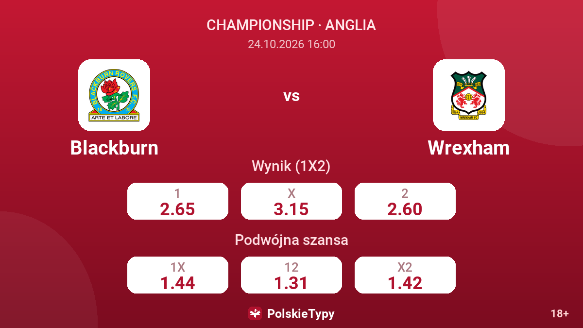 Blackburn - Wrexham — kursy