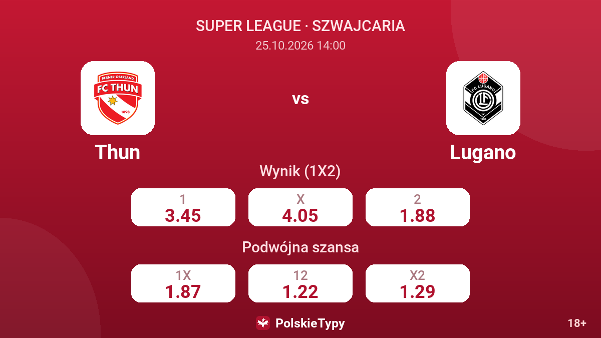 Thun - Lugano — kursy
