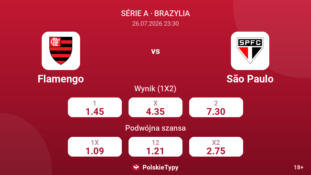 Flamengo - São Paulo — kursy
