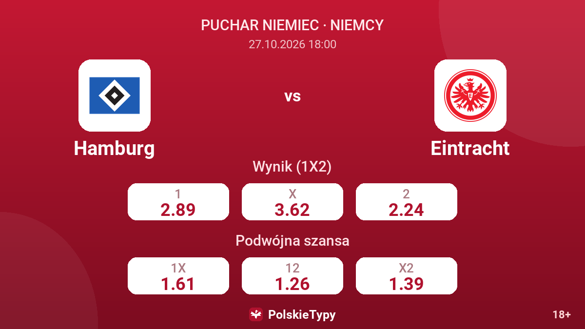 Hamburg - Eintracht — kursy
