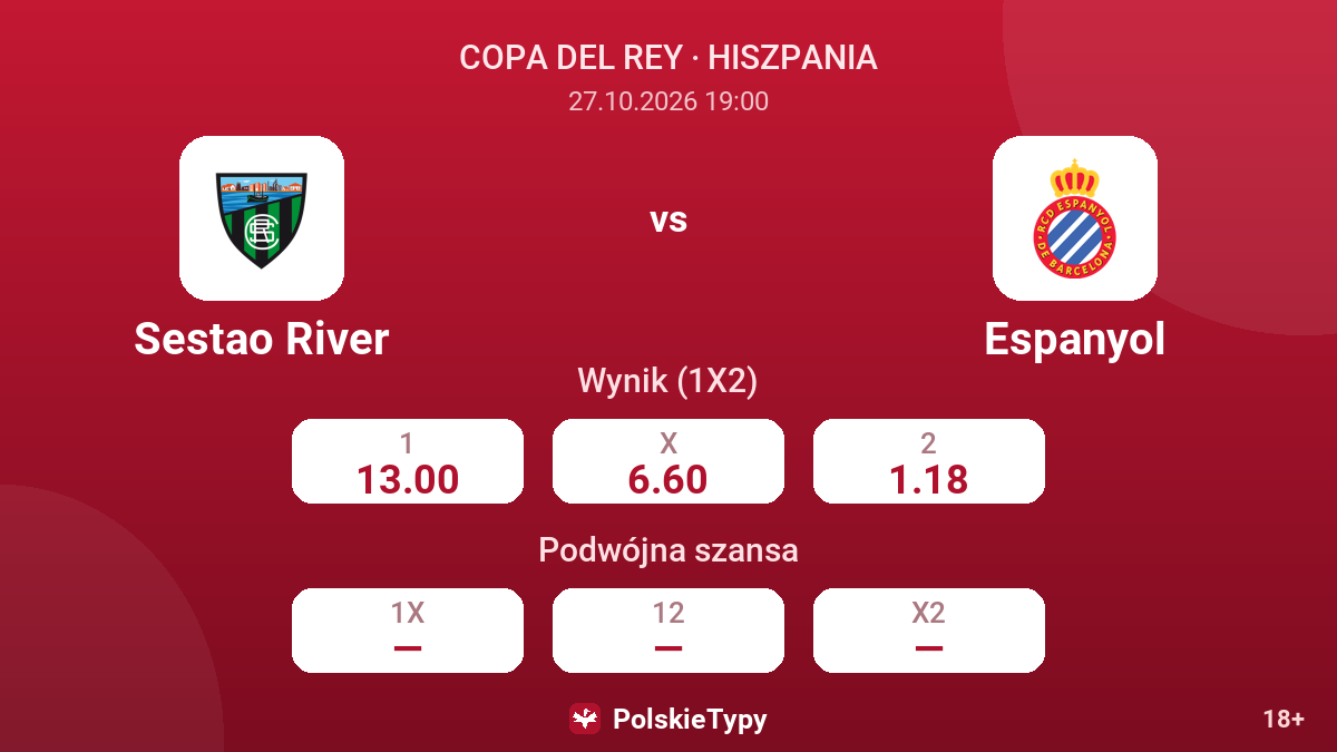 Sestao River - Espanyol — kursy