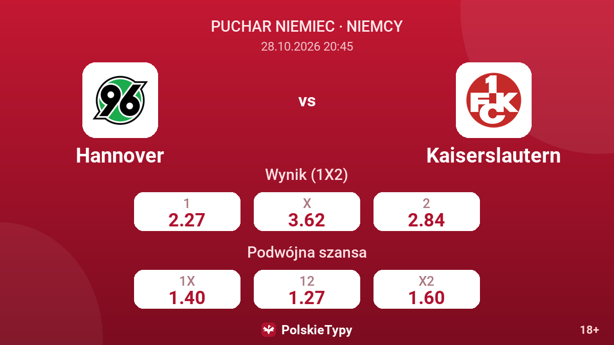 Hannover - Kaiserslautern — kursy