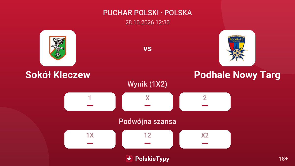 Sokół Kleczew - Podhale Nowy Targ — kursy