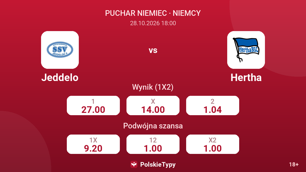 Jeddelo - Hertha — kursy