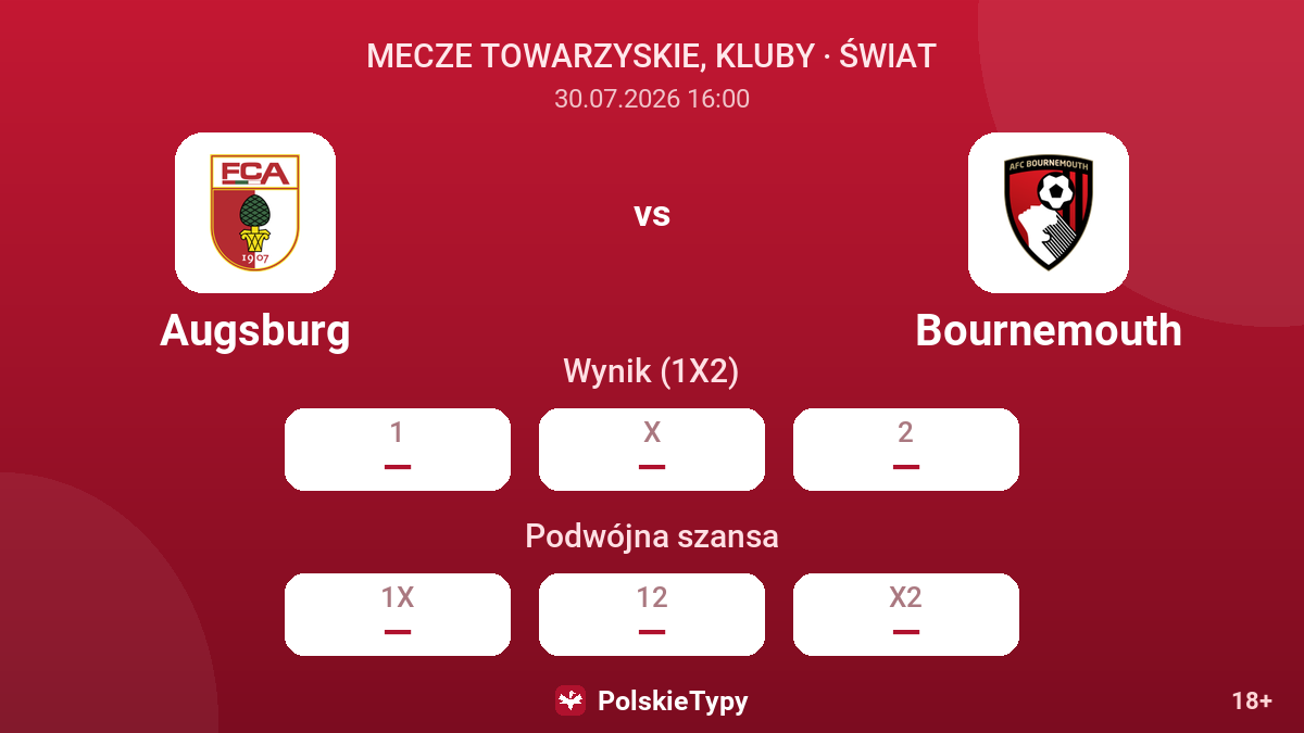 Augsburg - Bournemouth — kursy