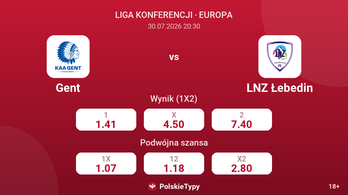 Gent - LNZ Łebedin — kursy