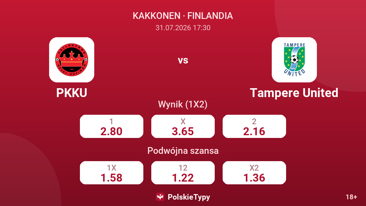 PKKU - Tampere United — kursy