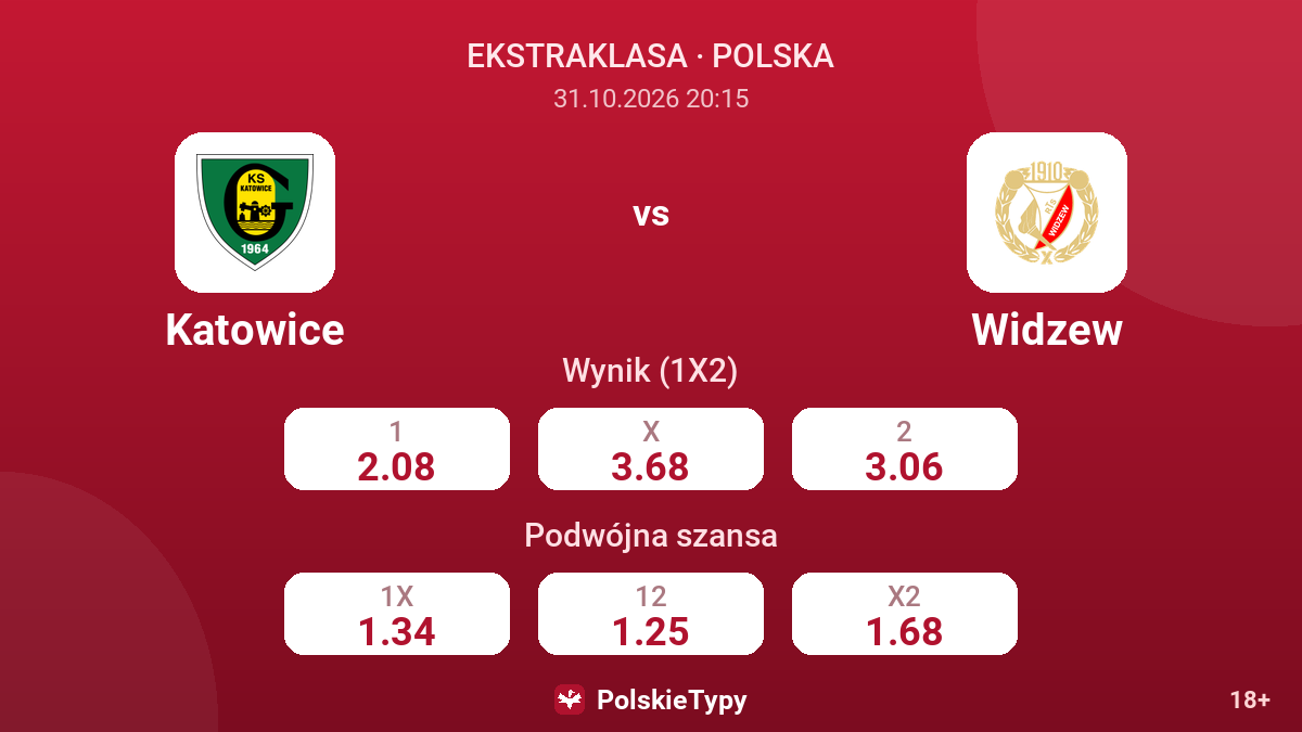 Katowice - Widzew — kursy