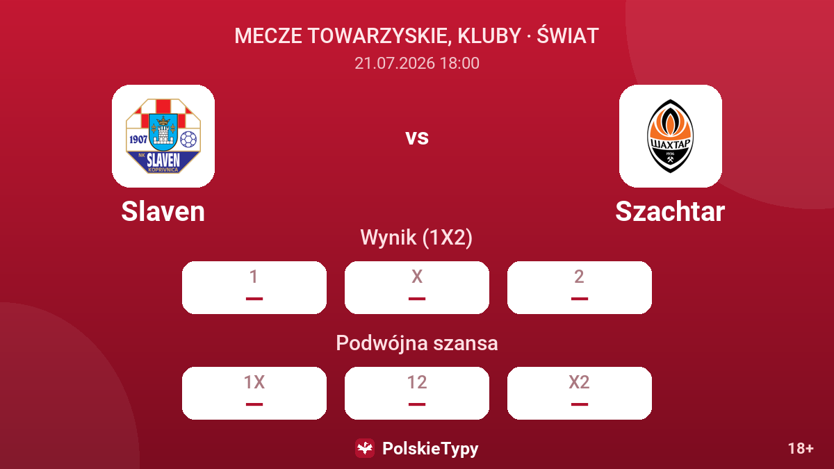 Slaven - Szachtar — kursy